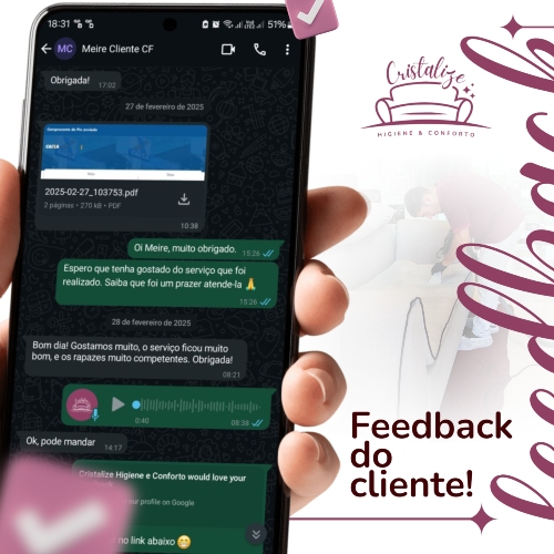 FEEDBACK DO CLIENTE APÓS SERVIÇOS DE LIMPEZA HIGIENIZAÇÃO E IMPERMEABILIZAÇÃO DE ESTOFADOS (3)